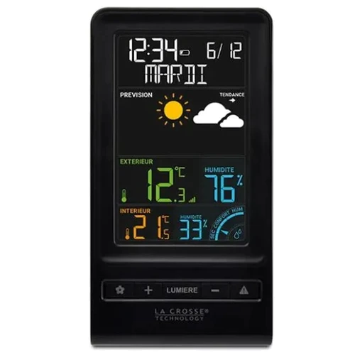 Метеостанція La Crosse WS6819C Black: Метео вимірювання Фаза луны, Точка росы, Внутренняя температура, Внутренняя влажность, Внешняя температура, Внешняя влажность, Атмосферное давление