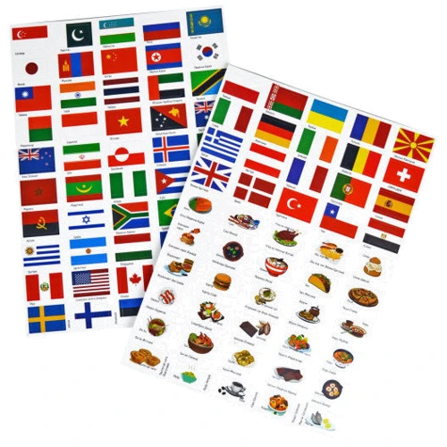 Гра з багаторазовими наклейками Прапори Розумник KP-011
