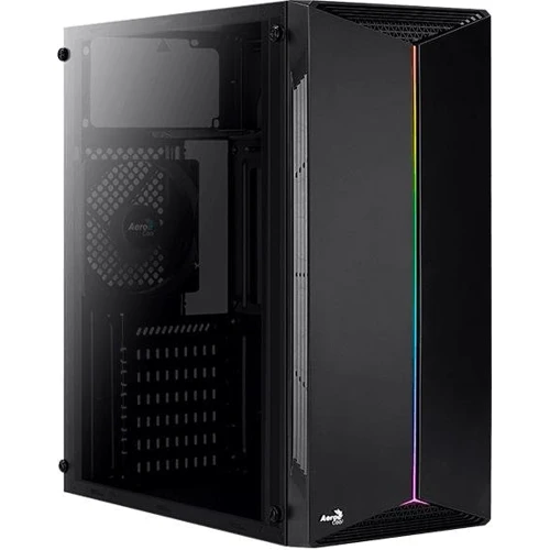 Корпус Aerocool Split-A-BK-v1 Black Mid Tower RGB acrylic side panel