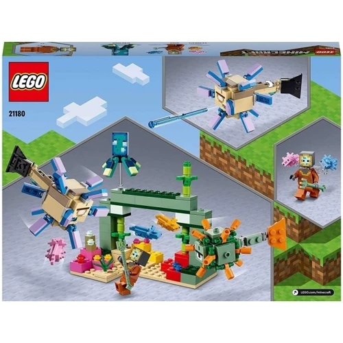 Конструктор LEGO Minecraft Битва зі вартовим 255 деталей (21180): Рекомендований вік 8+