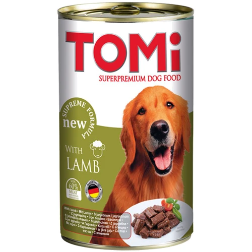 Консерви для собак TOMi lamb ягня супер преміум корм, 1.2 кг, см.