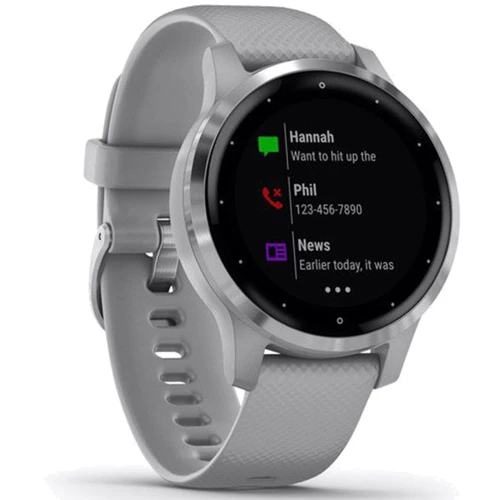 Смарт-часы Garmin Vivoactive 4S Silver Stainless Steel Bezel with Powder Gray Case and Silicone Band (010-02172-03/02): Производитель Garmin
