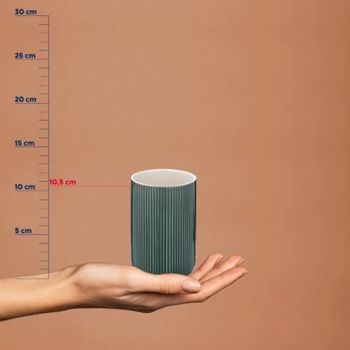 Склянка для зубних щіток KELA Ava зелена 10.5х7.5 см (24416)