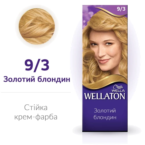 WELLATON Краска для волос 9/3 Золотой блондин 110 ml: Тип волос Все типы