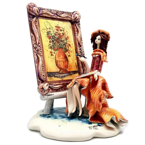 Фигура Zampiva Юная художница (h 21 L 16.5 см) (517-0056)