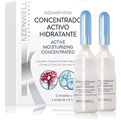 Keenwell Aquasphera Active Moisturizing Concentrated Интенсивная увлажняющая сыворотка 2х4 ml