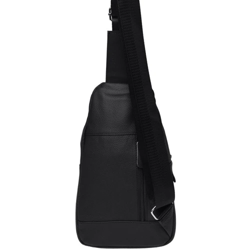 Чоловіча сумка-слінг Borsa Leather чорна (K1318-black): Країна виробник Тайвань