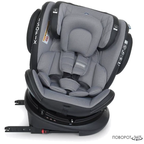 Автокресло El Camino (0-36кг) ME 1045 EVOLUTION 360 ISOFIX (premium grey) фото 5