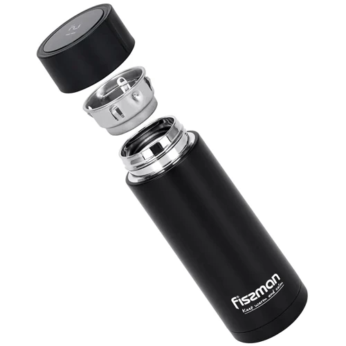 Термос Fissman 390 мл черный (9866): Объем, л 0.39