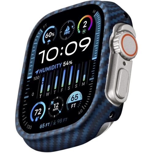 Чехол для Apple Watch Pitaka Air Case Black/Blue for Apple Watch 45mm (KW2301A)