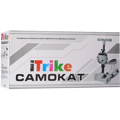 Дитячий самокат 3в1 iTrike MAXI (JR3-076-A) 4 кольори фото 9