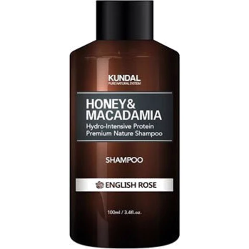 Kundal Honey & Macadamia Shampoo English Rose Безсульфатний шампунь для волосся Англійська троянда 100 ml