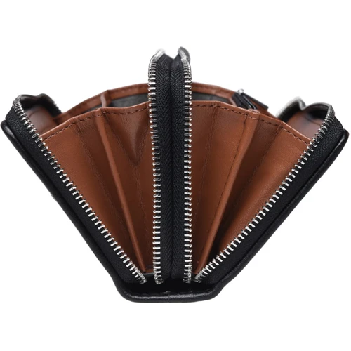 Мужской кошелек Borsa Leather черный (K11732-black): Материал Натуральная кожа