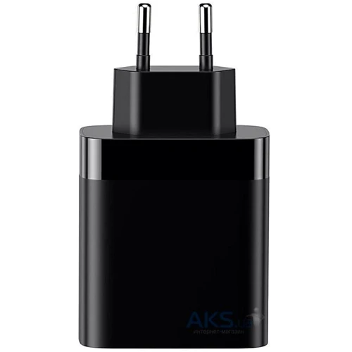 Зарядное устройство Baseus USB Wall Charger 4xUSB 2.4A Mirror Lake Black (CCJMHB-B01): Кабель в комплекте отсутствует