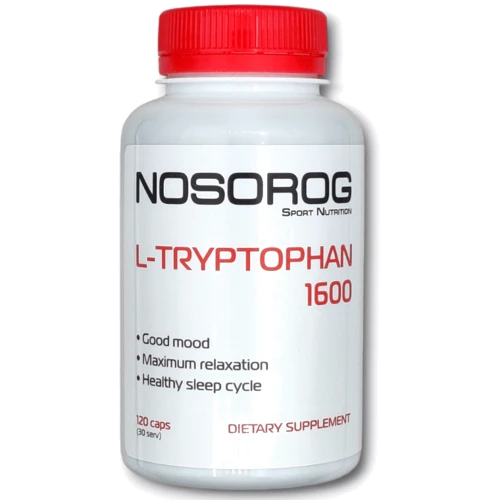 Аминокислота для спорта Nosorog Nutrition L-Tryptophan 1600 120 caps / 30 servings