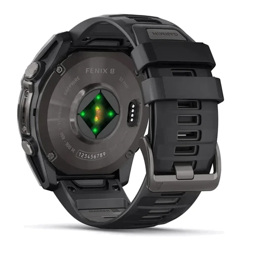 Смарт-часы Garmin Fenix 8 AMOLED 51mm Sapphire Carbon Grey DLC with Black/Pebble Grey Silicone Band (010-02905-21) фото 11