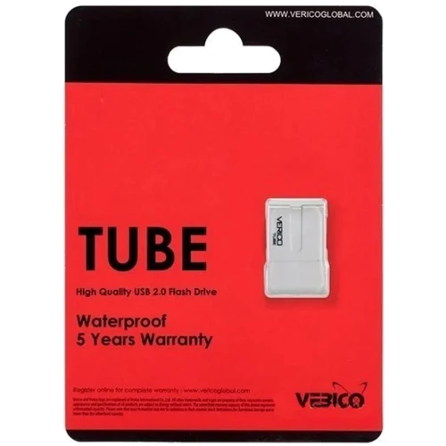 USB-флешка Verico 128GB Tube USB 2.0 White (1UDOV-P8WEC3-NN): Стандарт USB USB 2.0