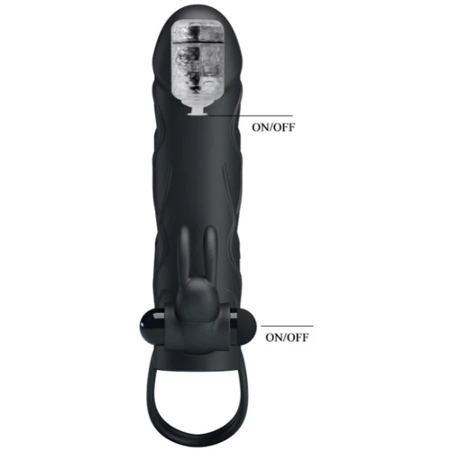 Насадка на член LYBAILE Pretty Love Penis Sleeve 5.5 "Black