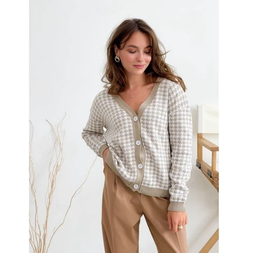 Кардиган АRTKNIT Лапки 27006 44-46 (M/L) бежевый: Страна производитель Украина