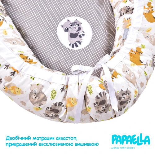 Кокон-позиционер Papaella для новорожденных ТM PAPAELLA 60х88х12 см (8-31558) фото 5