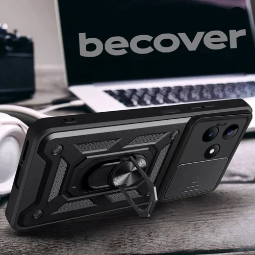 Чохол для телефона BeCover Military Black для Realme C61 (712177): Матеріал TPU (термополиуретан) и пластик