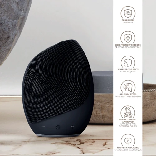 Електронна ультразвукова щітка для обличчя GESKE Sonic Facial Brush 5в1 black фото 4