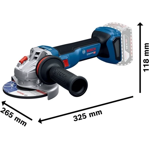 Аккумуляторная бесщеточная угловая шлифмашина Bosch GWS 18V-11 + 2 аккумулятора GBA 18 В 5 Ач + профессиональное быстрозарядное устройство GAL 1880 CV + L-BOXX 136 (06019N4103): Тип машины угловая