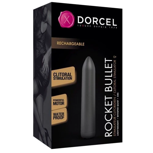 Перезаряжаемая вибропуля Dorcel Rocket Bullet Black