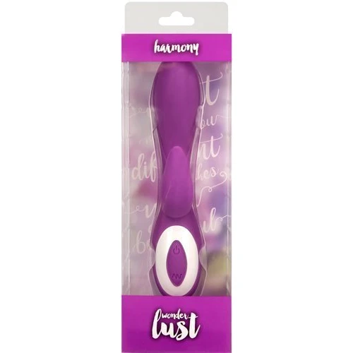 BMS Factory Harmony Pink Wonder Lust вибратор-кролик, 12.5x2.5 см, пурпурный