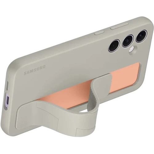 Чехол для телефонов Samsung Standing Grip Case Gray (EF-GA556TJEGWW) for Samsung A556 Galaxy A55: Материал поликарбонат / силикон