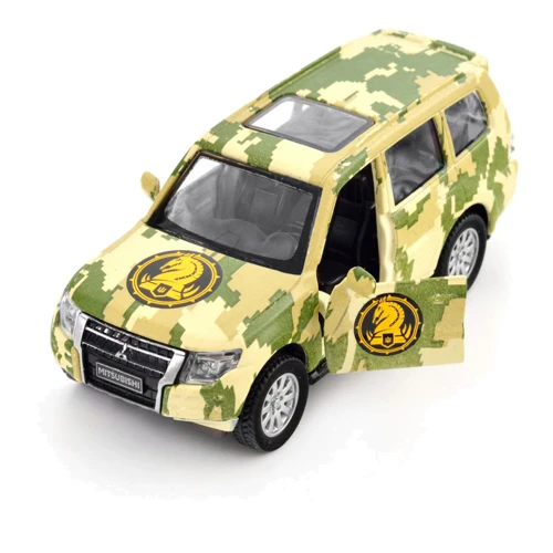 Автомодель TechnoDrive серии Шевроны Героев - Mitsubishi Pajero 4WD Tubro 4WD TURBO - 47 ОМБр (250361M) фото 8