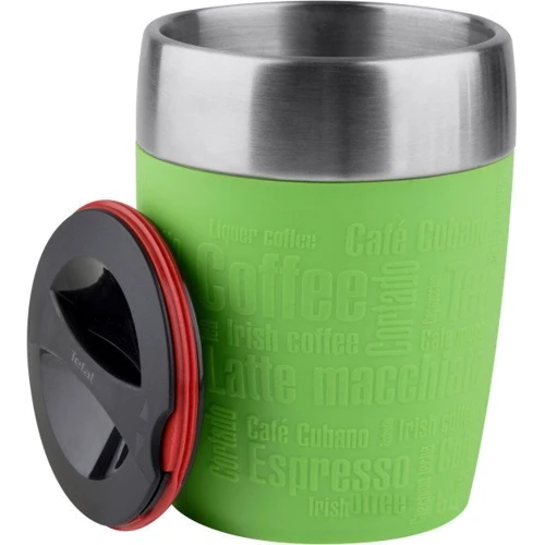 Tefal TRAVEL CUP 0.2L silver/lime: Тип Термокружка