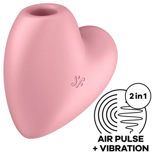 Кліторальний стимулятор Satisfyer Cutie Heart із вібрацією pink