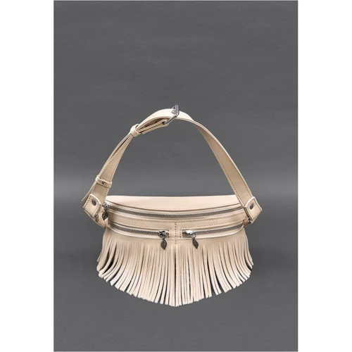 Женская поясная сумка BlankNote Spirit бежевая (BN-BAG-15-light-beige): Фактура Матовая, Гладкая