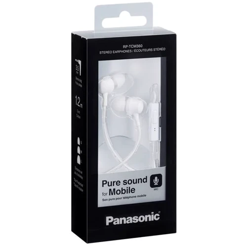 Наушники Panasonic RP-TCM360GC-W: Тип крепления без креплений