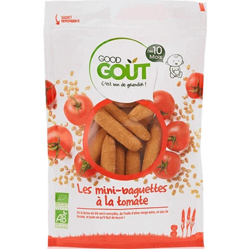 Органическое печенье GOOD GOUT мини-багеты с томатом 70 г