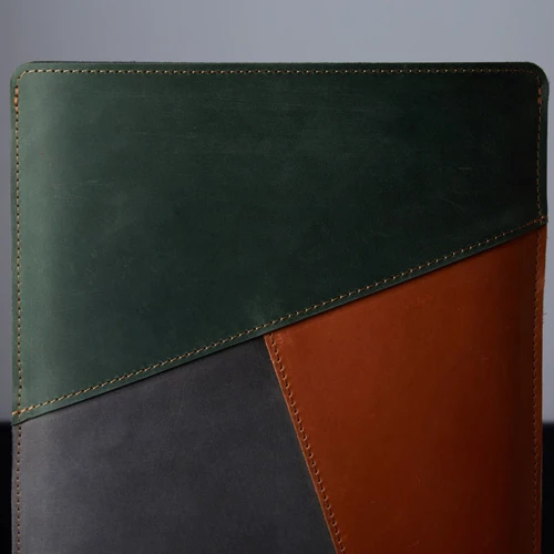 INCARNE Vertical cover Mosaic Port Tree (Grey/Green/Cognac) for MacBook Air 15" M3 | M2 (2024 | 2023) фото 6