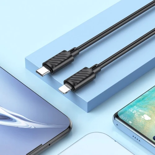 Кабель Hoco Cable USB-C to Lightning X88 Gratified 20W 1m Black фото 4