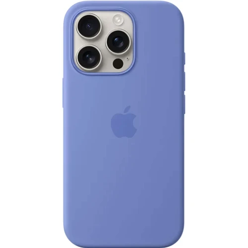 Чехол для iPhone Apple iPhone 16 Pro Silicone Case with MagSafe - Periwinkle (MDG14ZM/A): Материалы Силикон