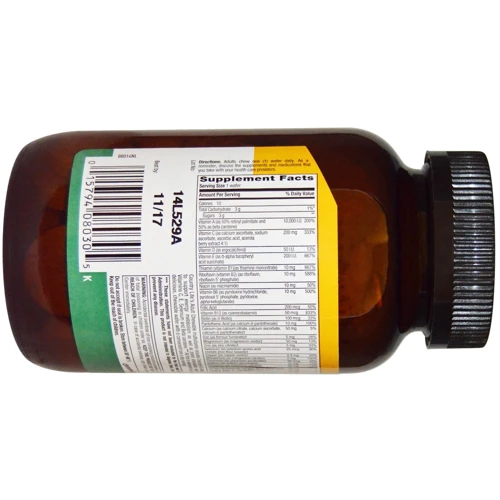 Country Life Adult Multi 60 wafers Мультівітаміни для дорослих, смак ананаса