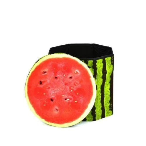 Кошик-пуф для іграшок Mіс Кавун 30х30х29 см Різнокольоровий (3D-1706-1/6): Виробник Міс