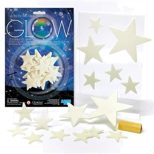 Набір блискучих наклейок 4M Зірки 16 шт. (00-05210)