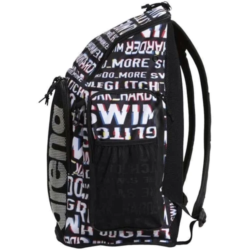 Рюкзак Arena Team Backpack 45 Allover черно-белый (002437-122): Застежка Молния