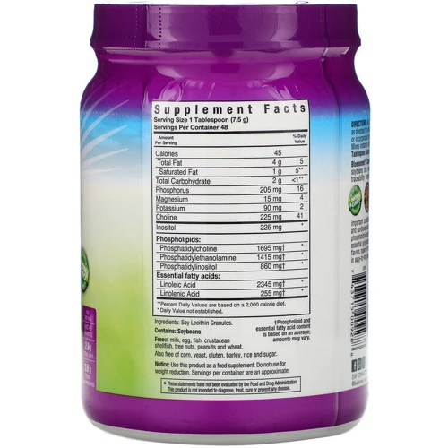 Bluebonnet Nutrition, Super Earth, Lecithin Granules, 12.7 oz (360 g) (928): Тип Лецитин