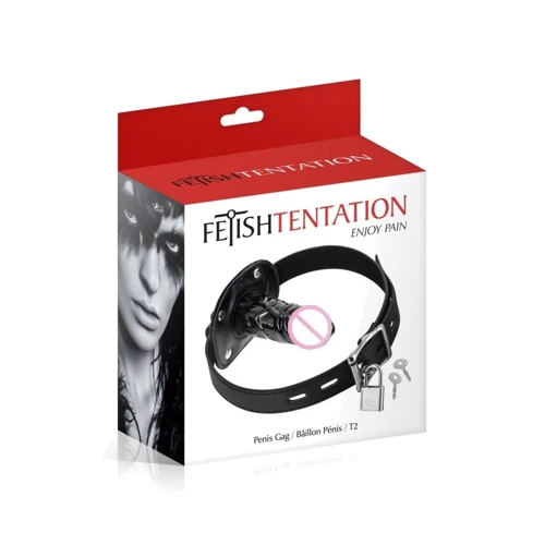 Кляп с большим фаллоимитатором Fetish Tentation Penis Gag T2