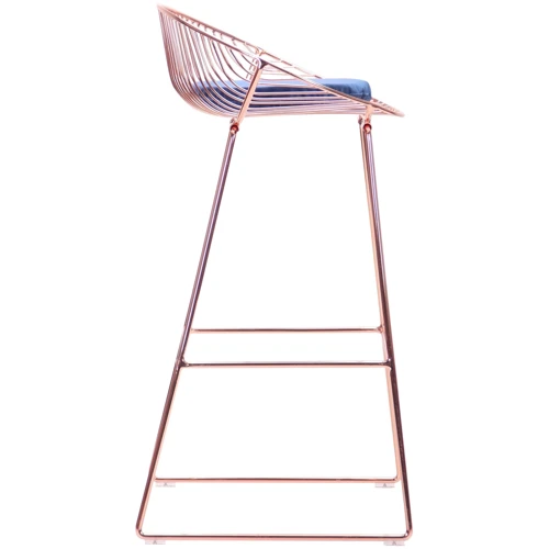 Стул барный AMF Chik, rose gold, royal blue (545681): Производитель AMF