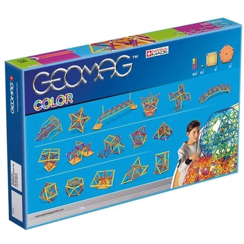 Geomag Color 127 детали | Магнитный конструктор Геомаг: Количество деталей, шт. 121