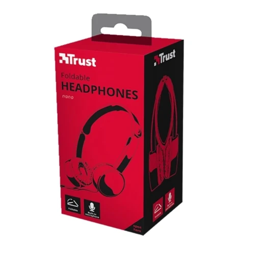 Наушники Trust Nano On-Ear Mic Red (23105): Тип излучателя динамический