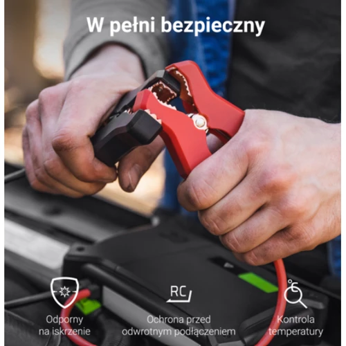 Пуско-зарядное устройство (стартер) Powerbank Green Cell PowerBoost 2000А 60W: Минимальное выходное напряжение, В 12