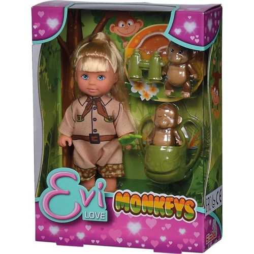 Лялька Simba Еві з мавпочками та аксесуарами. 12 см (5733481) фото 3